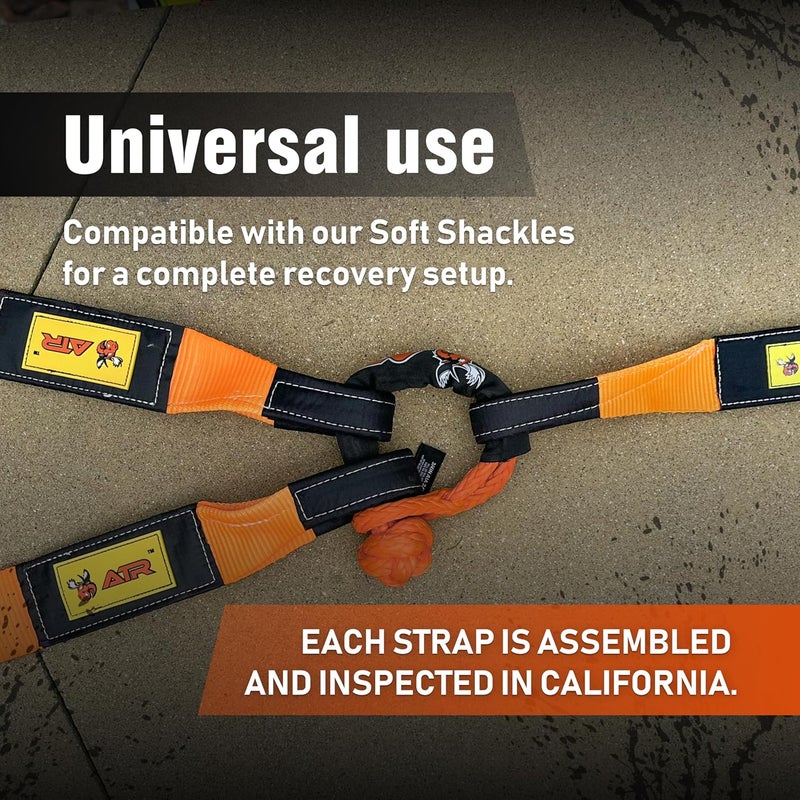 ATR Recovery Tow Strap 3.5" x 20ft – 36,000 lbs Break Strength, Heavy Duty Snatch Strap for Truck, SUV, UTV, Off-Road Pulling, Tow Rope with Storage Bag - Image 5